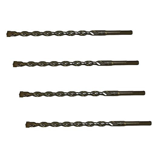 DeWalt DW5438 1/2" x 8" x 10" Rock Carbide SDS Plus Hammer Bit (Pack of 4)