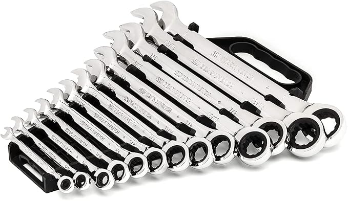 GEARWRENCH 13 Piece 12 Point Ratcheting Combination Wrench Set SAE | 9312 (Pack of 6)