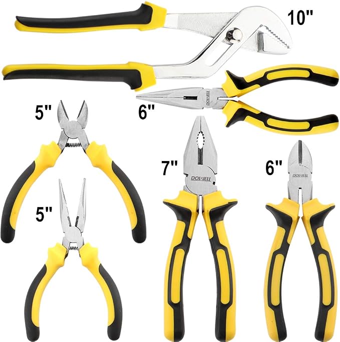 DOWELL 24 pcs Homeowner Tool Set, Home Repair Hand Tool Kit