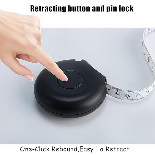 Tape Measure Body Measuring Tape 80inch/205cm Lock Pin Retract Tape Measure for Tailor Fitness Clothes Sewing Handcrafts Weight Loss Body Measurement