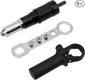 Penitue Pop Rivet Gun Adapter Kit, Premium Automotive Cordless Electric Drill Riveter Gun Adapter Attachment Tool Accessories Easy Installation Suitable for SUV Truck and Car