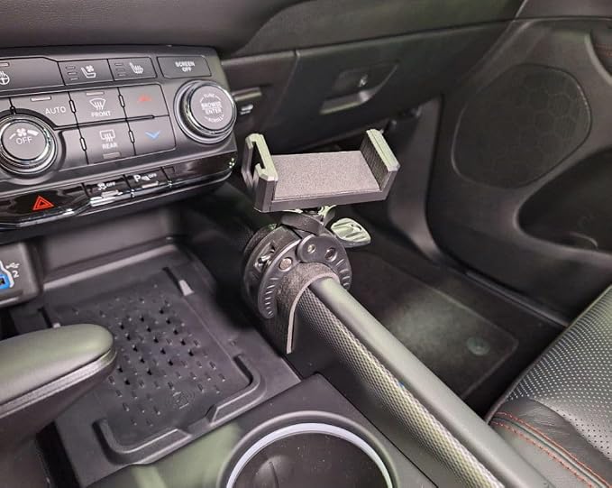 Phone Mount for Dodge Durango 2021-2025 | Dashboard Phone Holder Clamps onto The Center Console | (Spring Loaded)