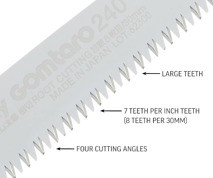 Silky GOMTARO Root-Cutting Saw 240mm Large Teeth (153-24)