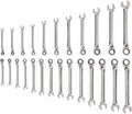 TEKTON Reversible Ratcheting Combination Wrench Set, 25-Piece | WRC94004 | (1/4 - 3/4 in., 6 - 19 mm), 12-Point, Satin Chrome Finish