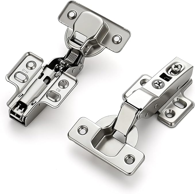 HOME EDIT 15 Pairs 30 Pack European Half Overlay Soft Close Cabinet Hinges Concealed Kitchen Cabinet Hinges Heavy-Duty Frameless Adjustable for Cupboard Hardware