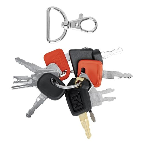 10 PCS Heavy Equipment Key Set, Construction Ignition Master Key Kit Compatible with John Dee re Hitachi Case New Holland Bobcat JLG Komatsu Hyster Caterpillar and More