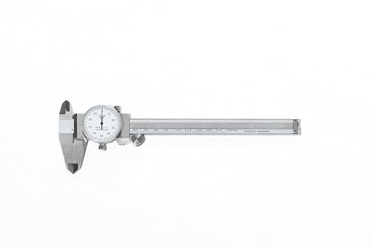 PEC Dial Caliper 0-150mm, Stainless Steel Precision Measuring Tool with Shock-Proof Dial, High Accuracy ±0.03mm