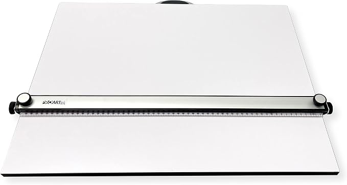 Proartek PK00019 Model PXB42 Portable Drafting Drawing Board 30" x 42"; PXB Series; Adjustable Aluminum Parallel Straightedge; Carry Handle; Architecture Tool for Students and Professionals