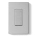 ELEGRP Matte Gray 3 Way Decorator Light Switch, 15A 120-277V, Paddle Rocker Switch Replacement, On/Off Wall Switch, Self-Grounding, Residential Grade, with Mid Wall Plate, UL/CUL, 1 Pack