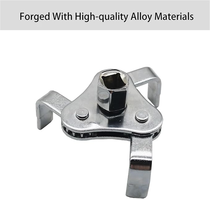 Oil Filter Wrench 4pcs Universal Adjustable Oil Filter Wrench - 3-Jaw Install/Removal Tool