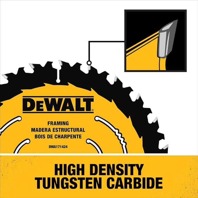 DEWALT Circular Saw Blade, 7 1/4 Inch, 24 Tooth, Wood Cutting, 3 Pack (DWA1714243)