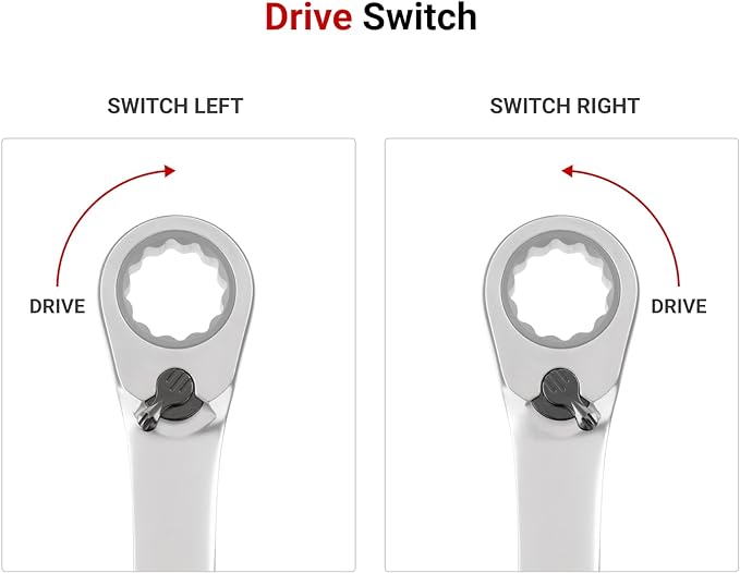 TEKTON 14 mm Reversible Ratcheting Combination Wrench | WRC23414 | 12-Point