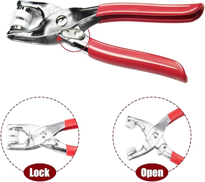 200 Sets Metal Snap Buttons Kit with Fastener Pliers Press Tool - 800 PCS 9.5mm Snap Fasteners for DIY Crafts, Clothing, Hats, Sewing, and Fabric Projects (Mix)