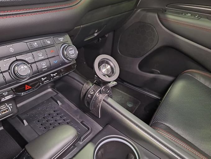 Phone Mount for Dodge Durango 2021-2025 | Dashboard Phone Holder Clamps onto The Center Console | Many attachments: Magnetic, Cradle, Wireless (Magnetic Mag Safe)