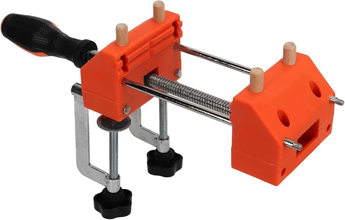 FTVOGUE Home Vise ABS and Stainless Steel Universal Bench Clamp Small Table Workbench Vise for Woodworking 3 in 1 Clamping Support with Wood Pins for Home DIY Users