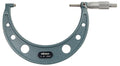 Mitutoyo 103-220 Outside Micrometer, 5-6" Range, 0.0001" Graduation, ±0.00015" Accuracy, Ratchet Stop, Vernier Scale, Satin-Chrome Sleeve, Baked-Enamel Frame, Carbide-Tipped Measuring Faces | 0.0001" Graduation, ±0.00015" Accuracy, Ratchet Stop, Vernie...