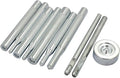 DGOL 10 pcs Metal Snap Button Fastener Setter Metal Snaps Press Studs Install Punch Base Tool Kit