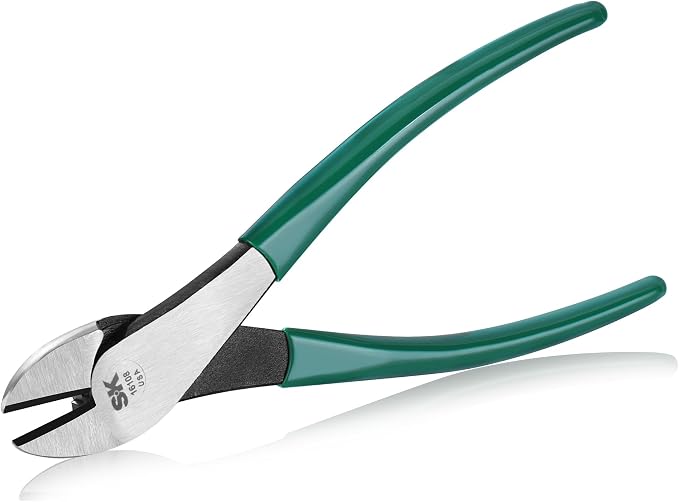 SK Tools USA Heavy Duty Diagonal Cutting Pliers, 8" Long | 16108