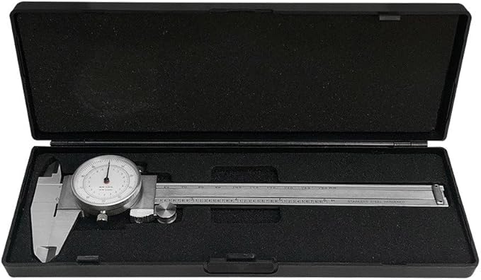 PROLINEMAX 6'' / 150MM Dual Reading Dial Caliper Shockproof Scale Metric SAE Standard INCH MM