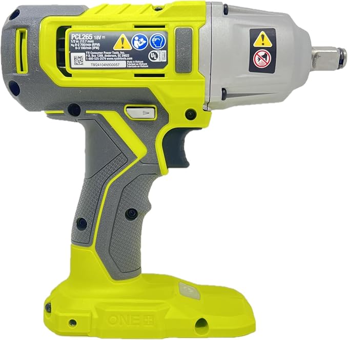 RYOBI PCL265 18V ONE+ Cordless 1/2 in. Impact Wrench Bare Tool (Renewed) | Battery and Charger Sold Separately - (Renewed)