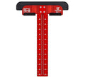 Woodpeckers T Square, 12 Inch, Precision Woodworking T-Square Ruler, Built-in Edge Support, Scribing & Shelf Pin Guides, Rack-It Mount, Made in USA