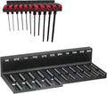 Magnetic T-Handle Hex Key Organizer Rack, Tool Holder Compatible with Harbor Freight ICON Style T Handle Wrenches, SAE Metric Torx Storage Options (SAE)