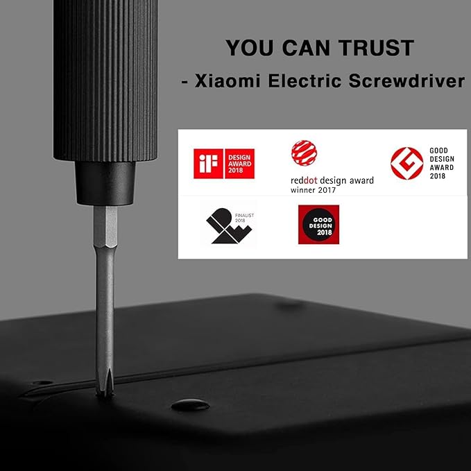 Xiaomi Electric Precision Screwdriver, All-metal Gearbox, Powerful Magnetic Motor, Rechargeable Lithium Battery, S2 Steel Screwdriving Bits, Type-C Charging, Aluminium Alloy Case (Power Screwdriver)
