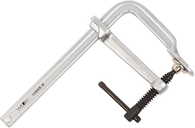 Wilton Light-Duty F-Clamp, 8" Opening, 4-3/4" Throat, 1200 Lbs. Clamping Force (Model 1200S-8)