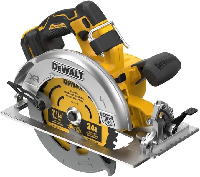 DEWALT 20V MAX* XR Brushless Cordless 7-1/4 in. Circular Saw (Tool Only) (DCS590B) (Renewed)