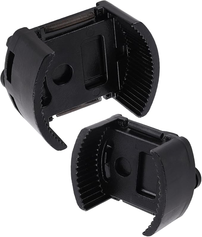 maXpeedingrods 2Pcs Adjustable Oil Filter Wrench 2 Jaw 60-80mm & 80-105mm | 1/2" Drive Universal Oil Filter Spanner Removal Tool, Universal Oil Filter Cap Socket Wrench Filter Housing Removal Tool
