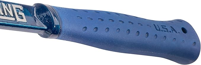 ESTWING Ultra Series Hammer - 15 oz USA Made Short Handle Rip Claw Framing Hammer with Smooth Face & Shock Reduction Grip - E6-15SR