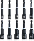 toolant Magnetic Nut Driver Set, 10pcs Metric Impact Driver Bit Set, 5~13mm Nut Driver, 1/4'' Quick Change