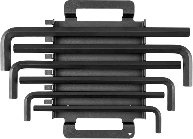 TEKTON Flat End Hex L-Key Set, 6-Piece | KLX92101 | (7/16 - 3/4 in.), Manganese Phosphate Finish, Rack