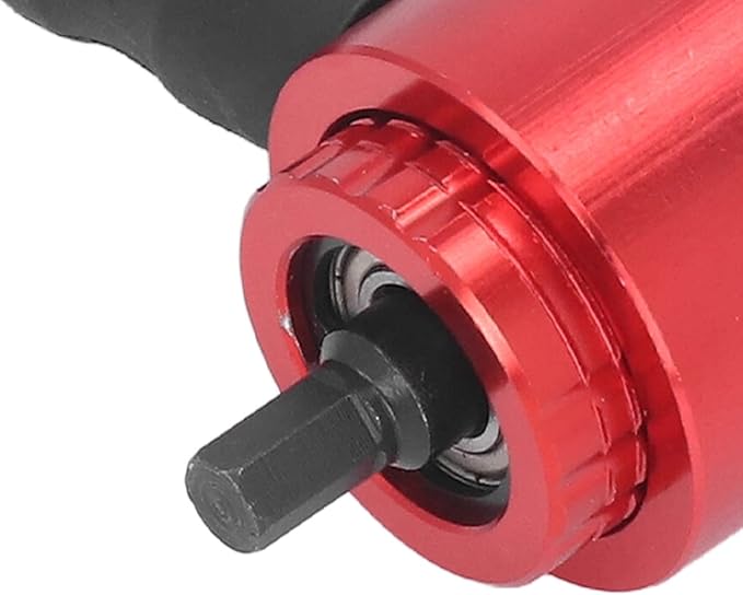 Zooke Electric Rivet Gun Adapter, Cordless Drill Riveting Insert Nut Tool with 5 Rivet Heads and Handle Wrench, Nut Drill Adapter Kit, Rivet Attachment for Screwdrivers and Drills