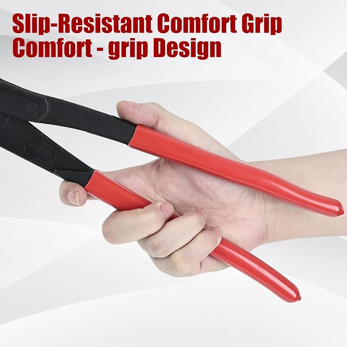 HighFree 3PCS Water Pump Pliers Set 7Inch, 10Inch, 12Inch, Tongue and Groove Pliers Set Quick Adjustment by Pressing and Sliding Grips Any Shaped Object