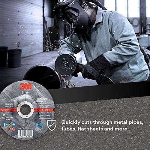 3M Silver Cut-Off Wheel, 87468, 36+, T27, 5 in x 0.045 in x 7/8 in