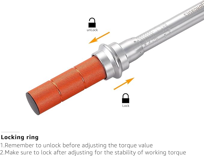 Amazon Basics 1/4-Inch Drive Click Torque Wrench - 20-150 Inch-lb, 2.5-15 Nm (Pack of 10)