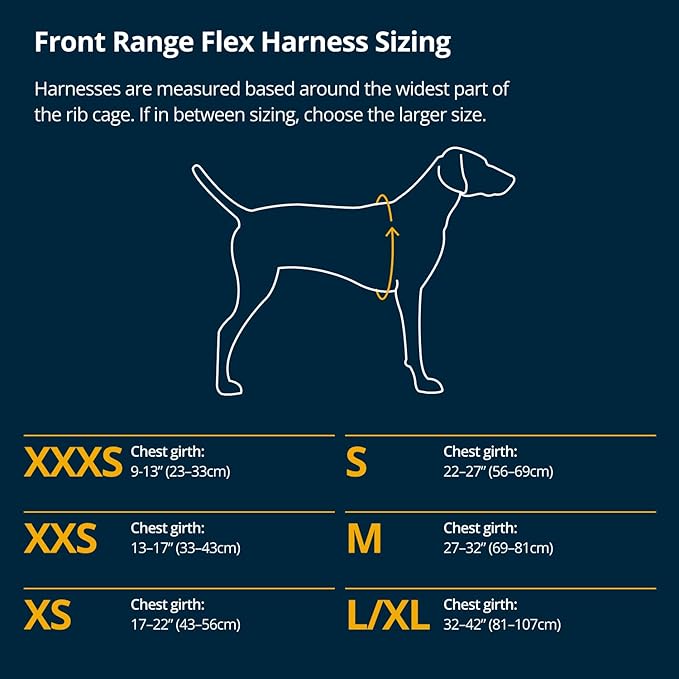Ruffwear, Front Range Flex Dog Harness, Engineered Knit Construction for Ultimate Fit and Mobility, Lightweight Flexible Everyday Harness with Dual Leash Clips, Basalt Gray, Small