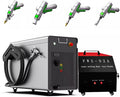 US Stock! 2000W Laser Welding Machine Double Wobble 6 in 1 Laser Welder/Cleaner/Cutter/Underwater Welding/Tack Weiding/Weld Seam Cleaning with Double Wire Feeder for Metal