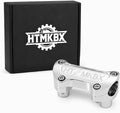 Chrome 1.25 inch Handlebar Riser Top Clamp Kit, 7075 Aluminum Bar Riser for 1.25” Handlebars, Fits Harley Touring Sportster Softail Dyna Models
