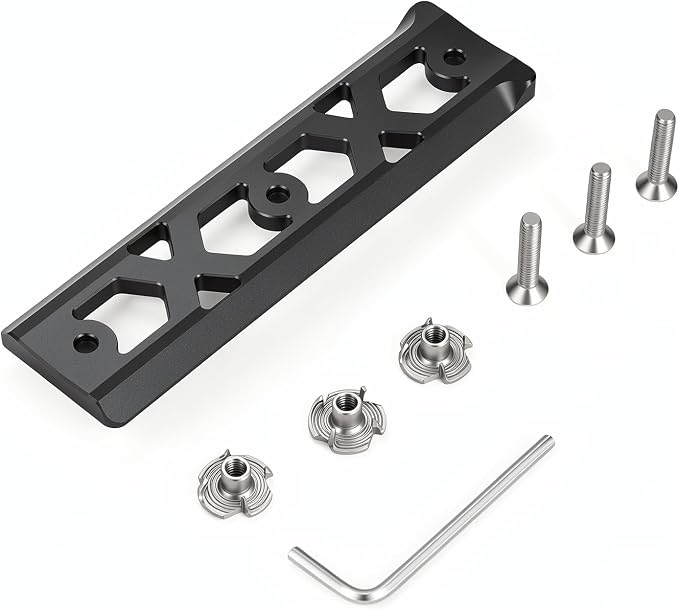 XM-5F 5.5" Universal Rifle Arca Rail Mount, Hunting Tripod Accessories for Triditonal Wooden Handguard/Nylon/Composite Materials Stock or Other Customized Rifle