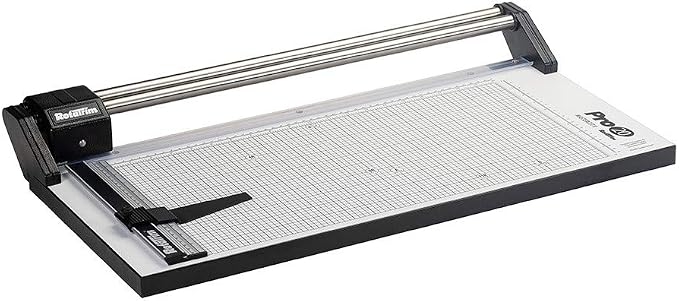 Rotatrim Pro 20 Inch Cut Professional Paper Cutter/Trimmer Precision Rotary Trimmer with Self-Sharpening Precision Steel Blades & Twin Stainless Steel Guide Rails (RCPRO20i)