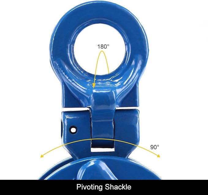 Plate Dog Lifting Clamp, 2T/4400lbs, 1" Jaw Opening, GS Certified