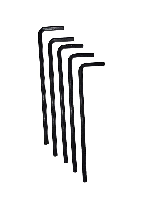 Eklind Tool 15628 14mm Long Hex-L Key Allen Wrench, Pack of 5