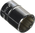 Williams JHWBM-1216 3/8-Inch Drive Shallow Socket, 12-Point Metric, 16mm, High-Polished Chrome Finish