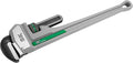 SK 24'' Pipe Wrench, Adjustable Plumbers Wrench, Aluminum Plumbing Wrench | Large Jaw Capacity 1/2'' to 3'', Lightweight I-Beam Handle, Serrated Jaw for Anti-Slip Grip, Drop-Forged Cr-V Steel Head