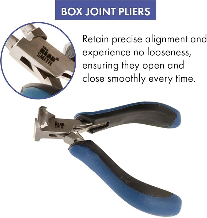The Beadsmith Ergonomic End Cutter Tool – 5 inches (127mm) – Comfortable Ergonomic Grip, Double-Leaf Springs & Polished Steel Head – Extra-Fine Tips Precision to Medium Level Work