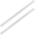 Tellegloww 2 Pack 36 Inch Center Finding Rulers Aluminum Metal Centering Ruler Tool Straight Edge for Woodworking Metal Work Construction and Around the Home