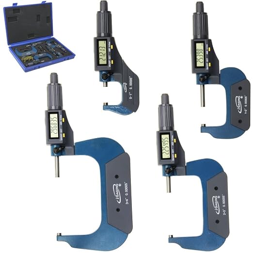 iGaging Digital Micrometer w Data Output 0-4"/0.00005"/0.001mm