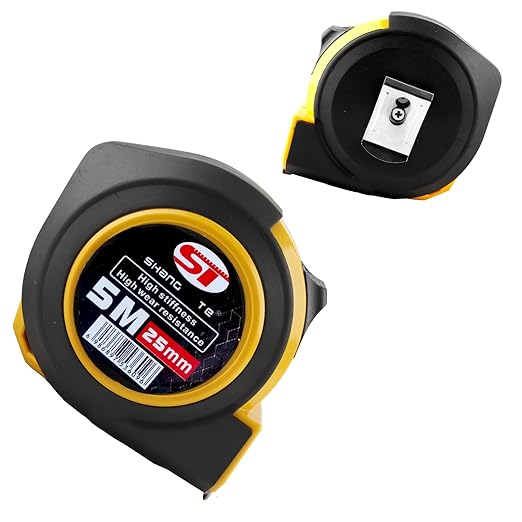 6 Pack Steel Measuring Tape, Tape Measure 16 ft, Measuring Tape Retractable, 16-Foot Basics Self-Locking Measurement Tape, Self Lock Auto Lock Tape Rule Imperial/Metric Tape Measure for Body